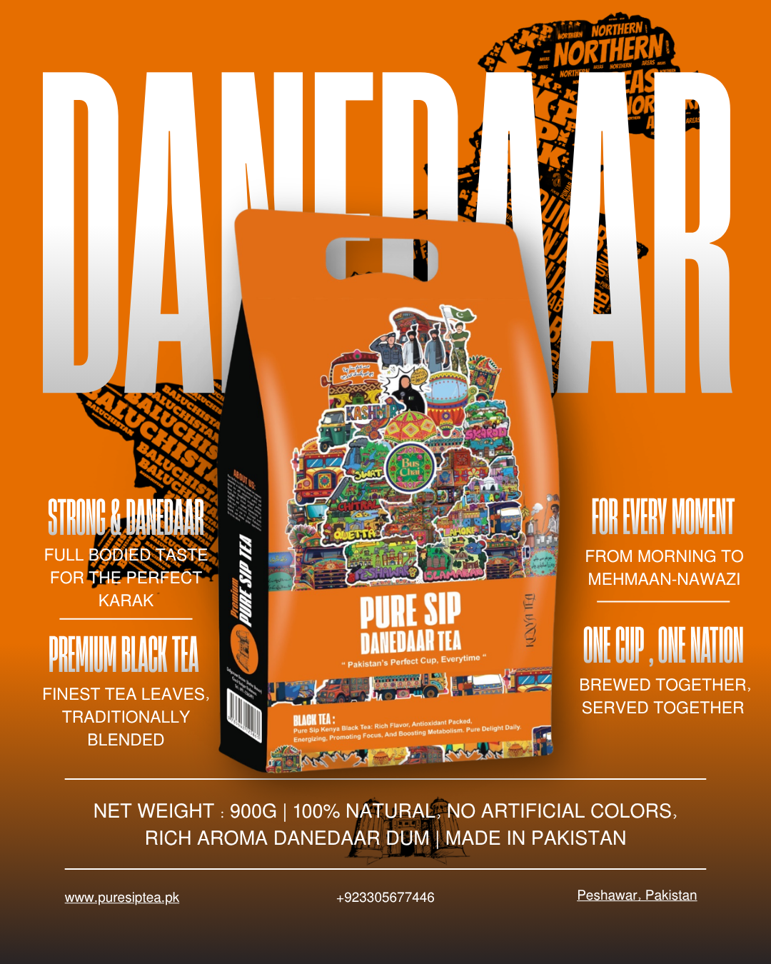 DANEDAAR TEA 900g