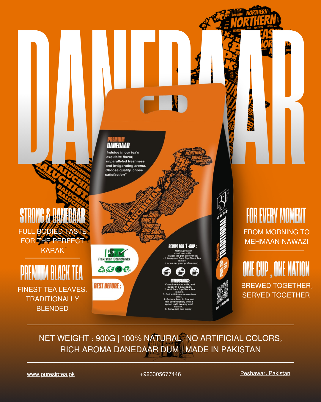 DANEDAAR TEA 900g
